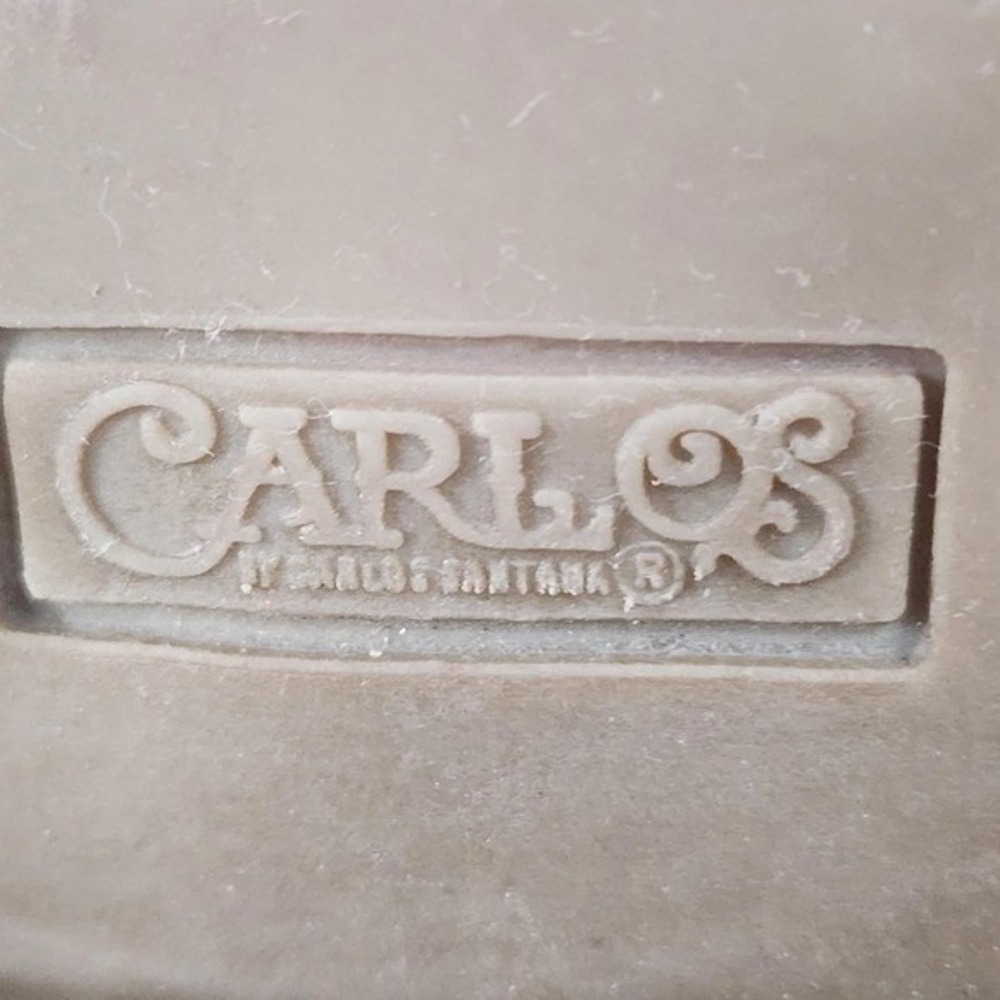 Carlos by Carlos Santana Brown Lace Up Side Zip Block Heel Ankle Boots 10 - Picture 10 of 10